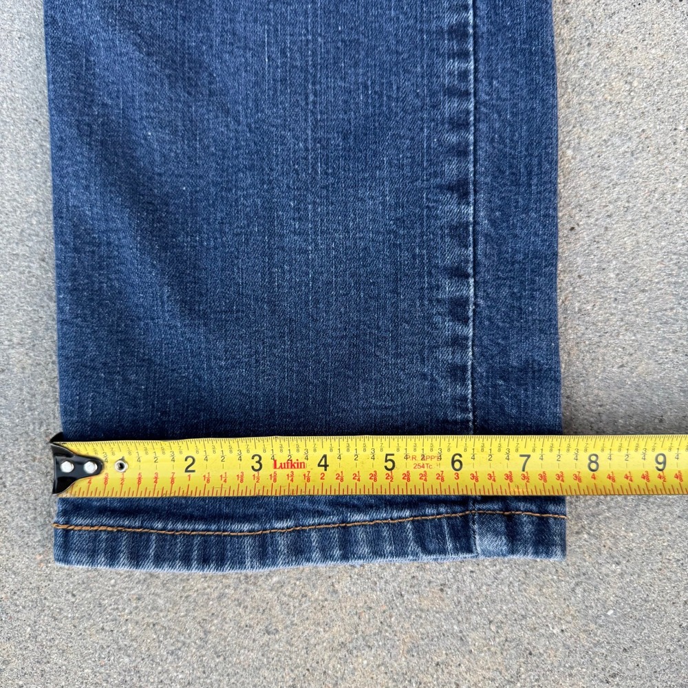 Levi's 514 Straight Fit Jeans Mens 40x32 Dark Wash Blue Stretch Denim Pants - Picture 6 of 9